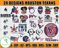 Houston Texans Football Logo Embroidery Bundle, Bundle NFL Logo Embroidery 13