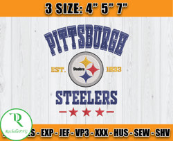 Pittsburgh Steelers Football Embroidery Design, Brand Embroidery, NFL Embroidery File, Logo Shirt 31