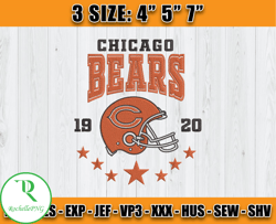 Chicago Bears Football Embroidery Design, Brand Embroidery, NFL Embroidery File, Logo Shirt 36