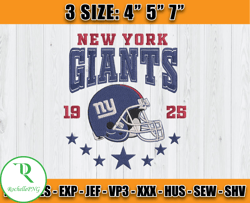 New York Giants Football Embroidery Design, Brand Embroidery, NFL Embroidery File, Logo Shirt 43