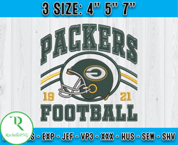 Green Bay Packers Football Embroidery Design, Brand Embroidery, NFL Embroidery File, Logo Shirt 71