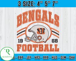 Cincinnati Bengals Football Embroidery Design, Brand Embroidery, NFL Embroidery File, Logo Shirt 83