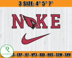 Arizona Cardinals Nike Embroidery Design, Brand Embroidery, NFL Embroidery File, Logo Shirt 98