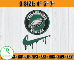 Philadelphia Eagles Nike Embroidery Design, Brand Embroidery, NFL Embroidery File, Logo Shirt 107