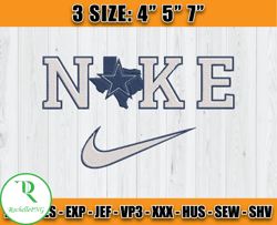 Dallas Cowboys Nike Embroidery Design, Brand Embroidery, NFL Embroidery File, Logo Shirt 154