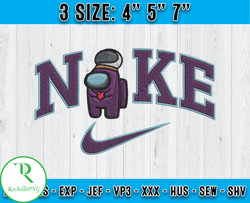 Nike Purple Embroidery, Disney Nike Embroidery, embroidery file