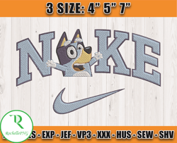 Nike X Bluey embroidery, Bluey Character embroidery, Embroidery pattern