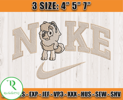 Nike X Judo embroidery, Bluey Character embroidery, embroidery design file