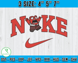 Nike x Anger Scare Embroidery, Inside Out Embroidery, Cartoon Characters Embroidery