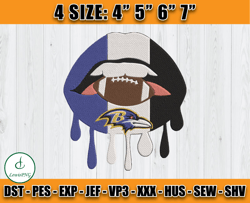 Ravens Embroidery, NFL Ravens Embroidery, NFL Machine Embroidery Digital, 4 sizes Machine Emb Files - 07-Lewis