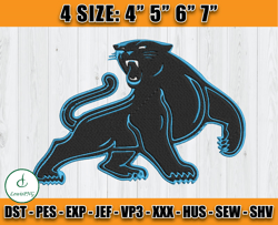 NFL Panthers Embroidery, NFL Machine Embroidery Digital, 4 sizes Machine Emb Files - 03 Lewis