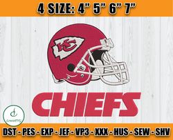 Kansas City Chiefs embroidery design, Chiefs embroidery, NFL embroidery design, logo sport embroidery