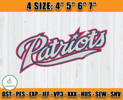 New England Patriots NFL Embroidery Design, Brand Embroidery, Embroidery File by LewisPNG