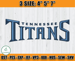 Tennessee Titans Embroidery Design, NFL Embroidery Designs, Embroidery Patterns, Machine Embroidery Design