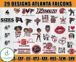 Atlanta Falcons Football Logo Embroidery Bundle, Bundle NFL Logo Embroidery 02