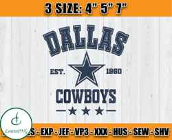 Dallas Cowboys Football Embroidery Design, Brand Embroidery, NFL Embroidery File, Logo Shirt 05