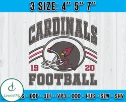 Arizona Cardinals Football Embroidery Design, Brand Embroidery, NFL Embroidery File, Logo Shirt 65