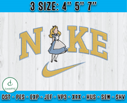 Nike x Alice, Nike Disney Embroidery, Alice in Wonderland Inspired Embroidery