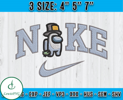 Nike x Among Us Embroidery, Nike Disney Embroidery, Embroidery desing file