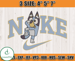 Nike X Bluey embroidery, Nike disney embroidery, Machine embroidery pattern