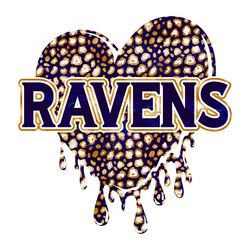 Dripping Heart Ravens Png Sublimation