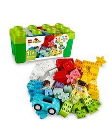 Classic Brick Box Building Set with Storage 10913, Toy Car, Number Bricks and More, Learning Toys for Toddlers, Boys