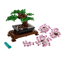 Icons Bonsai Tree Building Set, Features Cherry Blossom Flowers, Adult DIY Plant Model , Botanical Collection Design Kit
