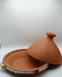 Tajine moroccan 35 cm clay,traditionnel tajine