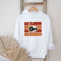 Retro San Fransico 49ers Football Hoodie Custom Hoodie