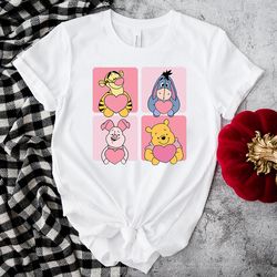 Piglet Valentines Day Pooh Bear And Friends Shirt