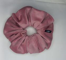 Deep Pink Velvet Scrunchie