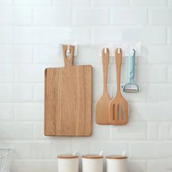 Set of 5/10/20 Self-Adhesive Transparent Hooks - Door Wall Hook - Heavy Load Rack for Kitchen, Bathroom, Towels, Keys -