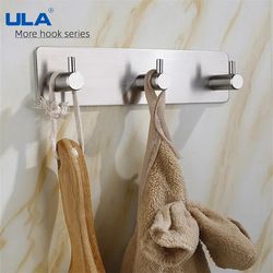 Google SEO-friendly product name: ULA Stainless Steel Wall Hook - 3M Sticker Adhesive Door Hook - Towel Clothes Robe Rac