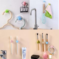 Set of 5-50PCS Silicone Thumb Wall Hook Cable Management Wire Organizer Clips - Wall Hooks Hanger Storage Holder for Kit