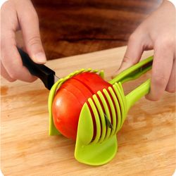 Plastic Kitchen Handheld Potato Slicer - Tomato Cutter Tool - Lemon Cutting Cooking - Kitchen Accessories