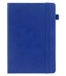 A5 Hardcover Notebook Journal with Pen Holder,Thick Paper with Elastic Band , Color:Blue