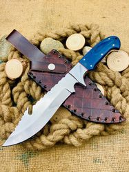Custom Handmade D2 Steel Bowie Knife with Micarta Handle