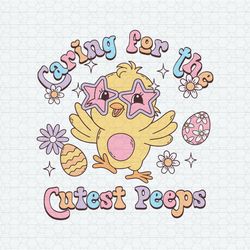 Caring For The Cutest Peeps Nicu Easter SVG
