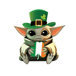 St Patrick Day Baby Yoda Gift Four Leaf Clover Three Leaf Clover Drinking Team Lucky Leaves SVG