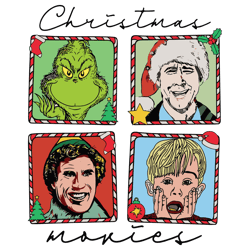 Christmas Movie Home Alone Grinch Elf SVG