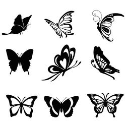 Butterfly Silhouette Bundle SVG Silhouette Animal SVG Butterfly SVG
