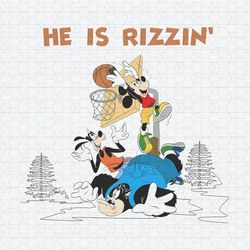 Mickey and Friends He Is Rizzin PNG