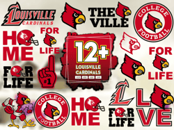 12 Files Louisville Cardinals Football Svg Bundle, Louisville Logo Svg