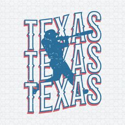 Retro Texas Baseball Mlb Player SVG