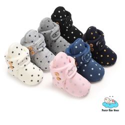 Star Soft Cotton Indoor Prewalk Warm Socks Booties Baby Socks Shoes