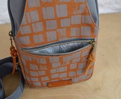 Sling Bag SEWING PATTERN, Digital File, VIDEO, Retro Style Sling Bag, Unisex Crossbody Bag pattern, Men's Bag, pdf-76216
