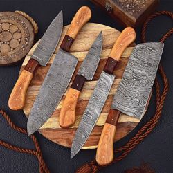 Custom Handmade Damascus Steel Knives
