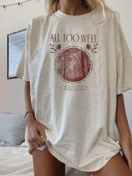 Retro All Too Well shirt, Aesthetic All Too Well graphic tee, Vintage Style Shirt