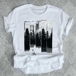 Women Striped Animal Forest Wild T shirt 24