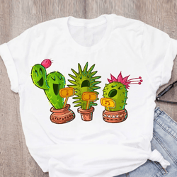 Cactus Fashion Funny Cute Fashion T-shirt For Women